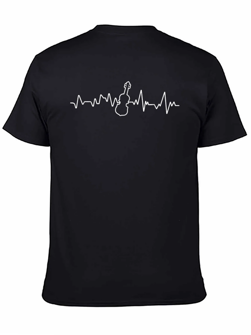 Violin Heartbeat Graphic Tee - Musician T-Shirt