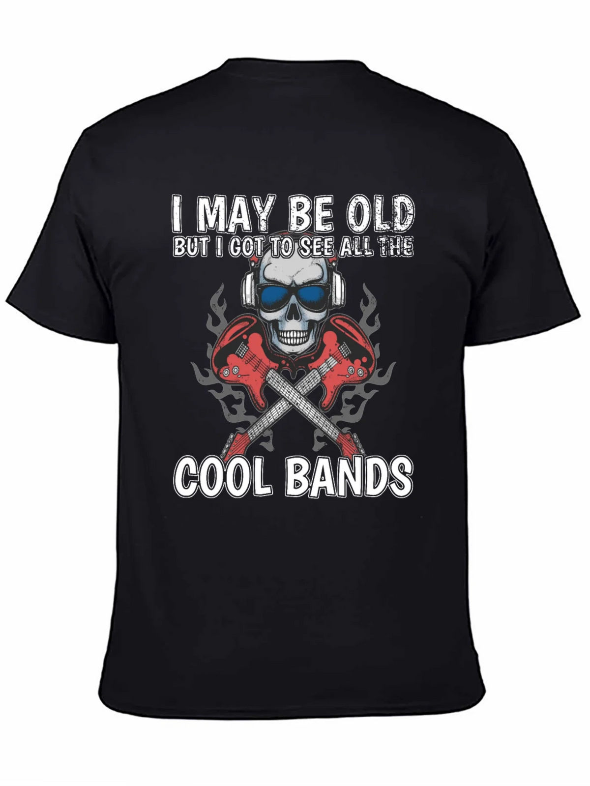 I May Be Old Cool Bands Graphic Tee
