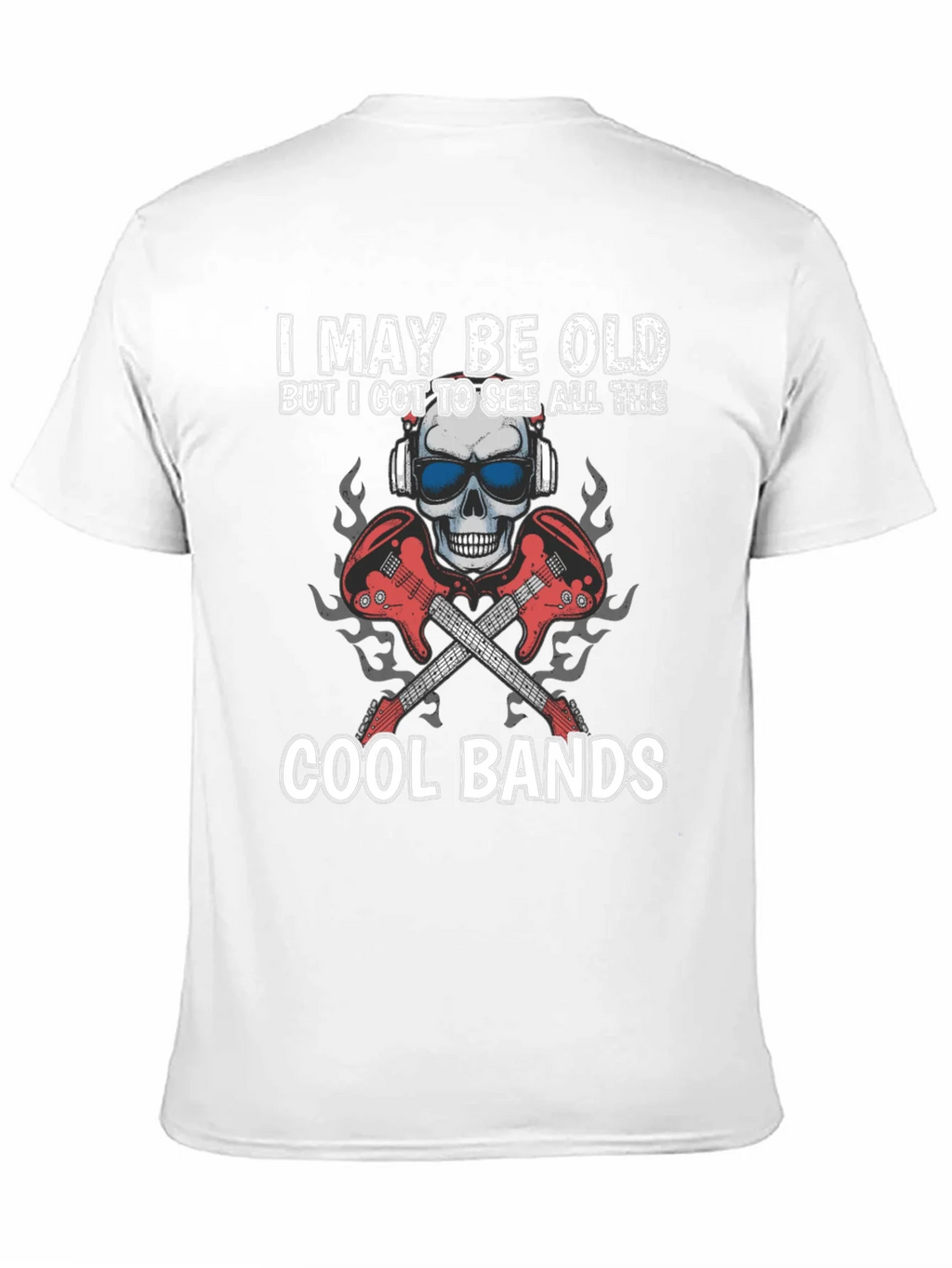I May Be Old Cool Bands Graphic Tee