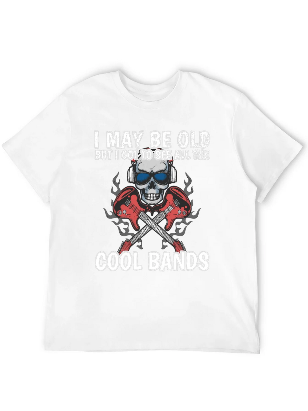 I May Be Old Cool Bands Graphic Tee