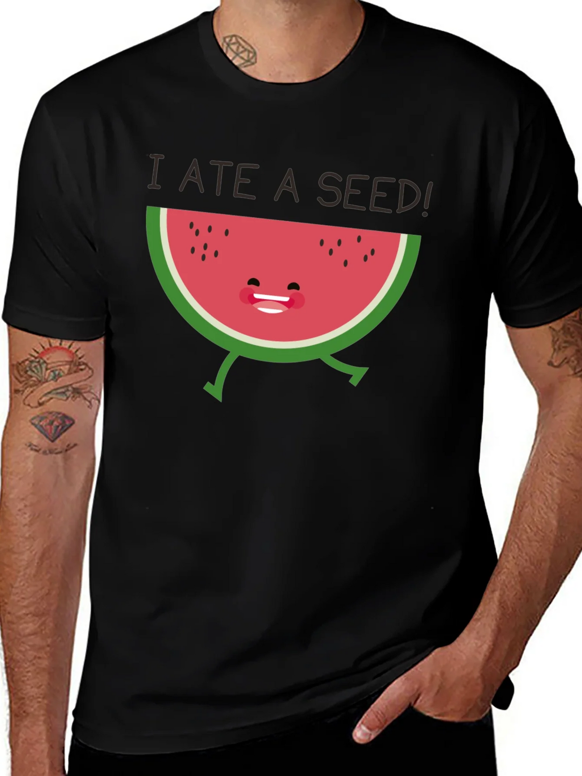 I Ate a Seed! Funny Watermelon Graphic Tee