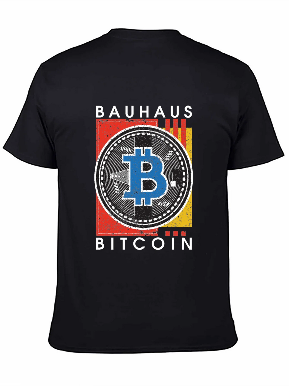 Bauhaus Bitcoin Graphic T-Shirt - Modern Crypto Tee