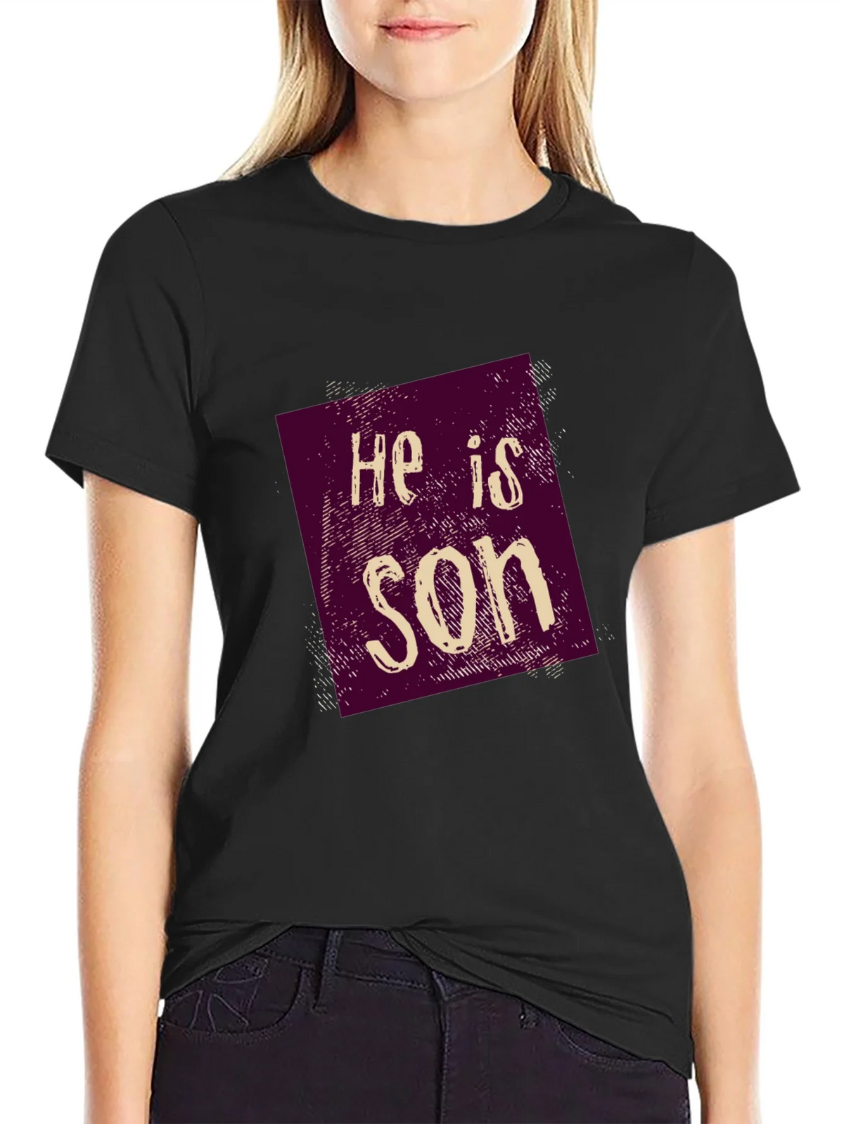 He is Son Graphic Tee - Casual Style
