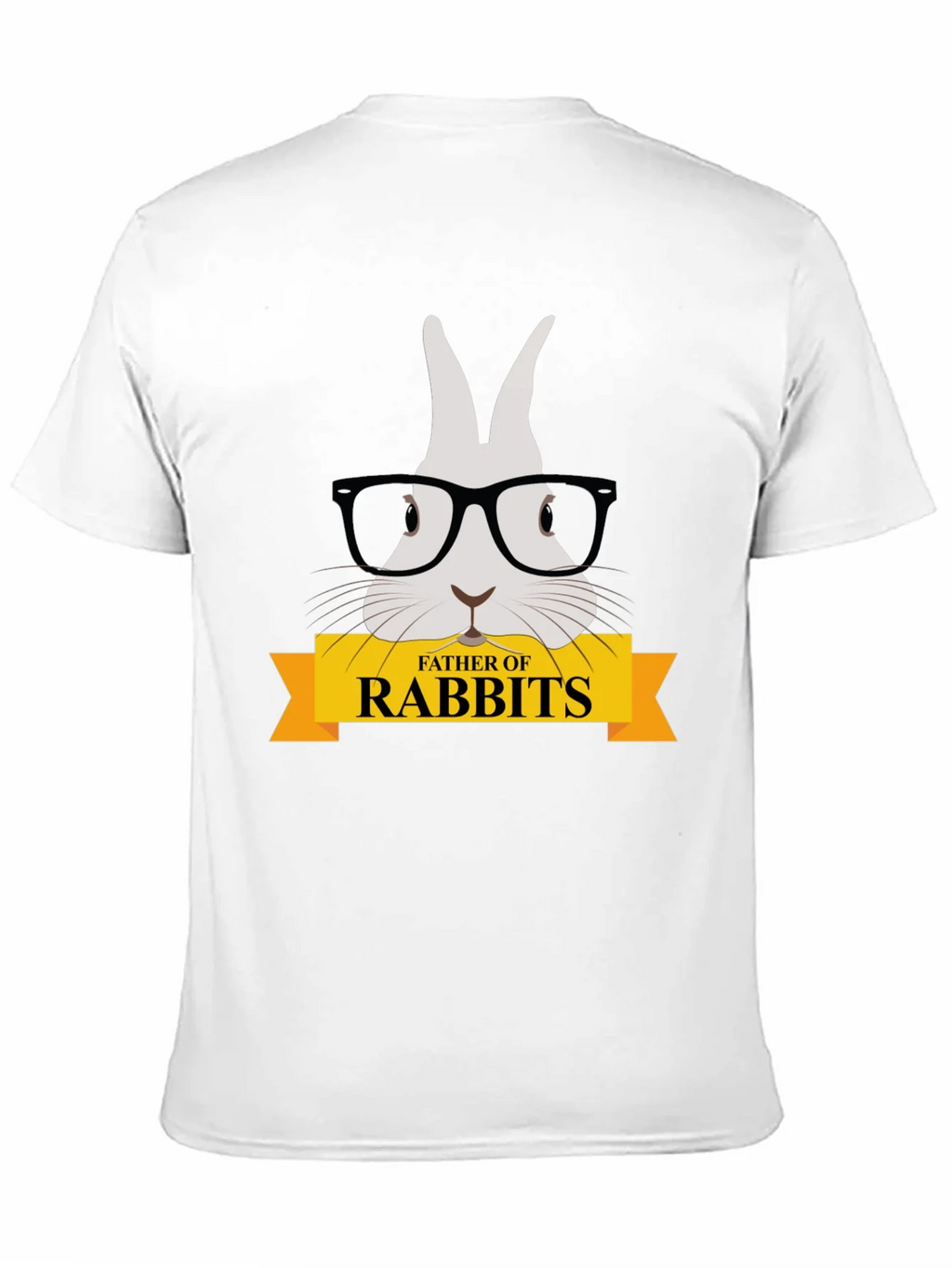 Father of Rabbits Graphic T-Shirt - Black
