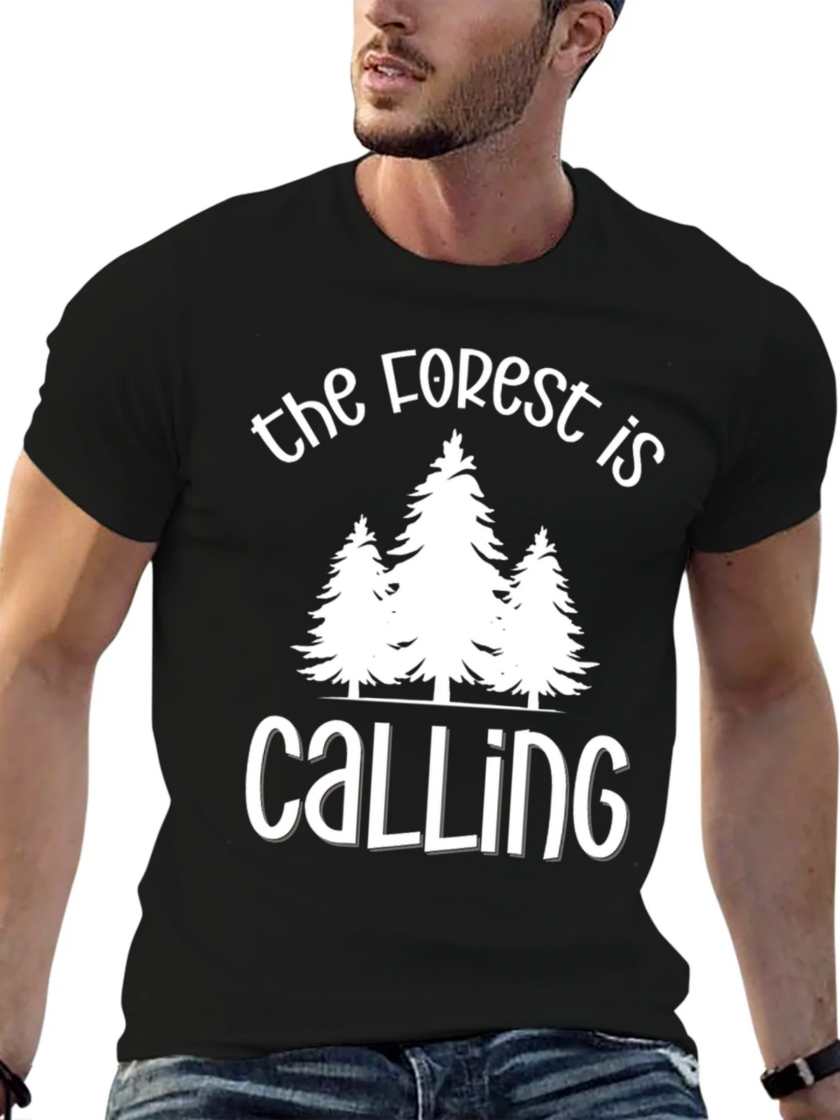 Forest Calling Graphic Tee - Nature Lover T-Shirt
