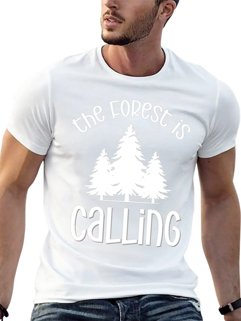 Forest Calling Graphic Tee - Nature Lover T-Shirt
