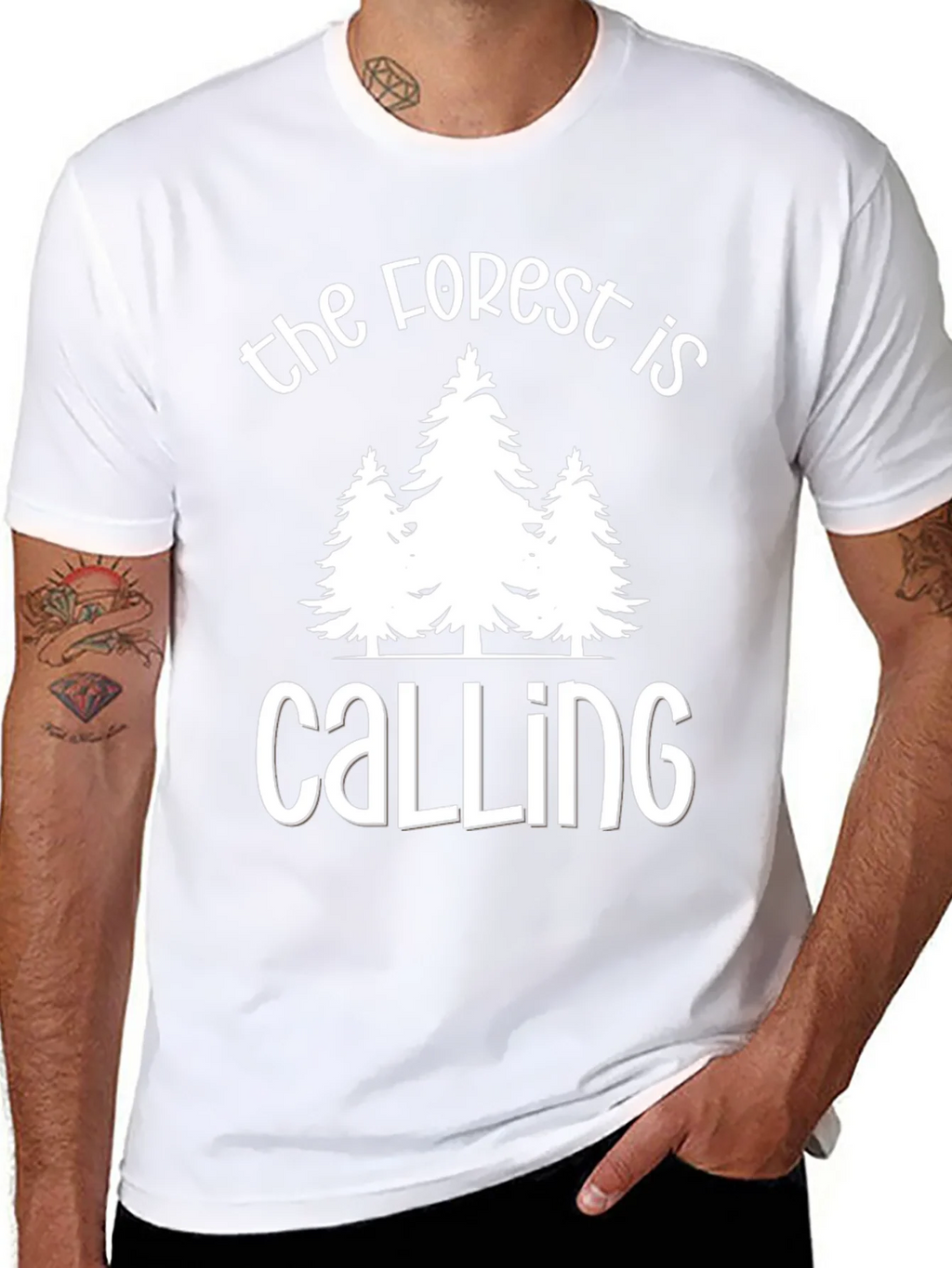 Forest Calling Graphic Tee - Nature Lover T-Shirt