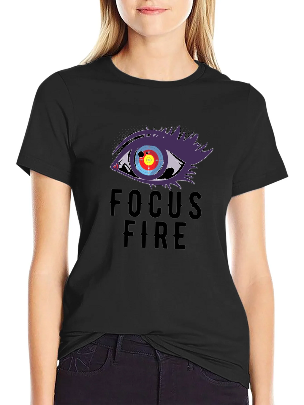 Focus Fire Graphic Tee - Eye Target Design