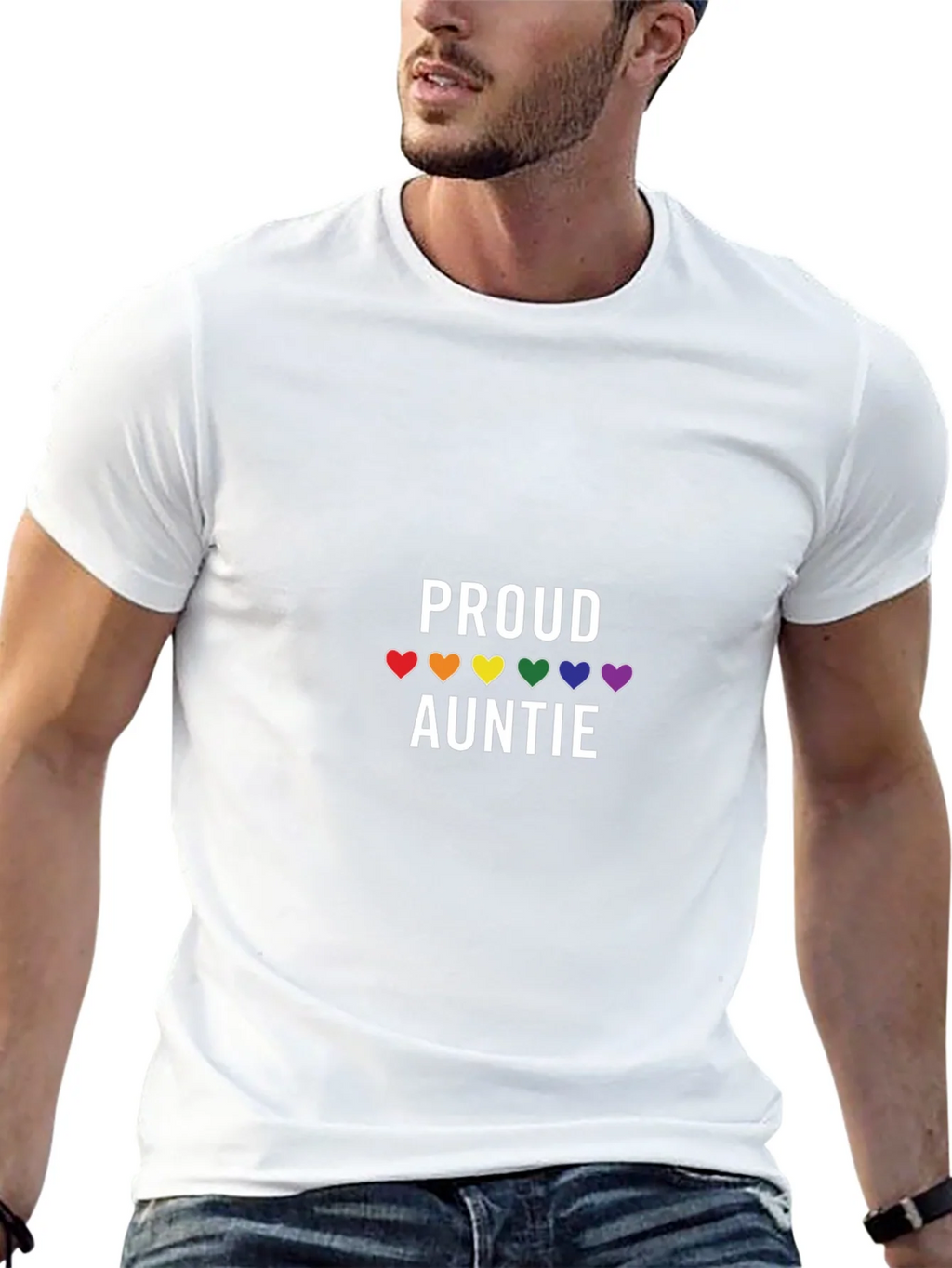 Proud Auntie LGBTQ+ Pride T-Shirt