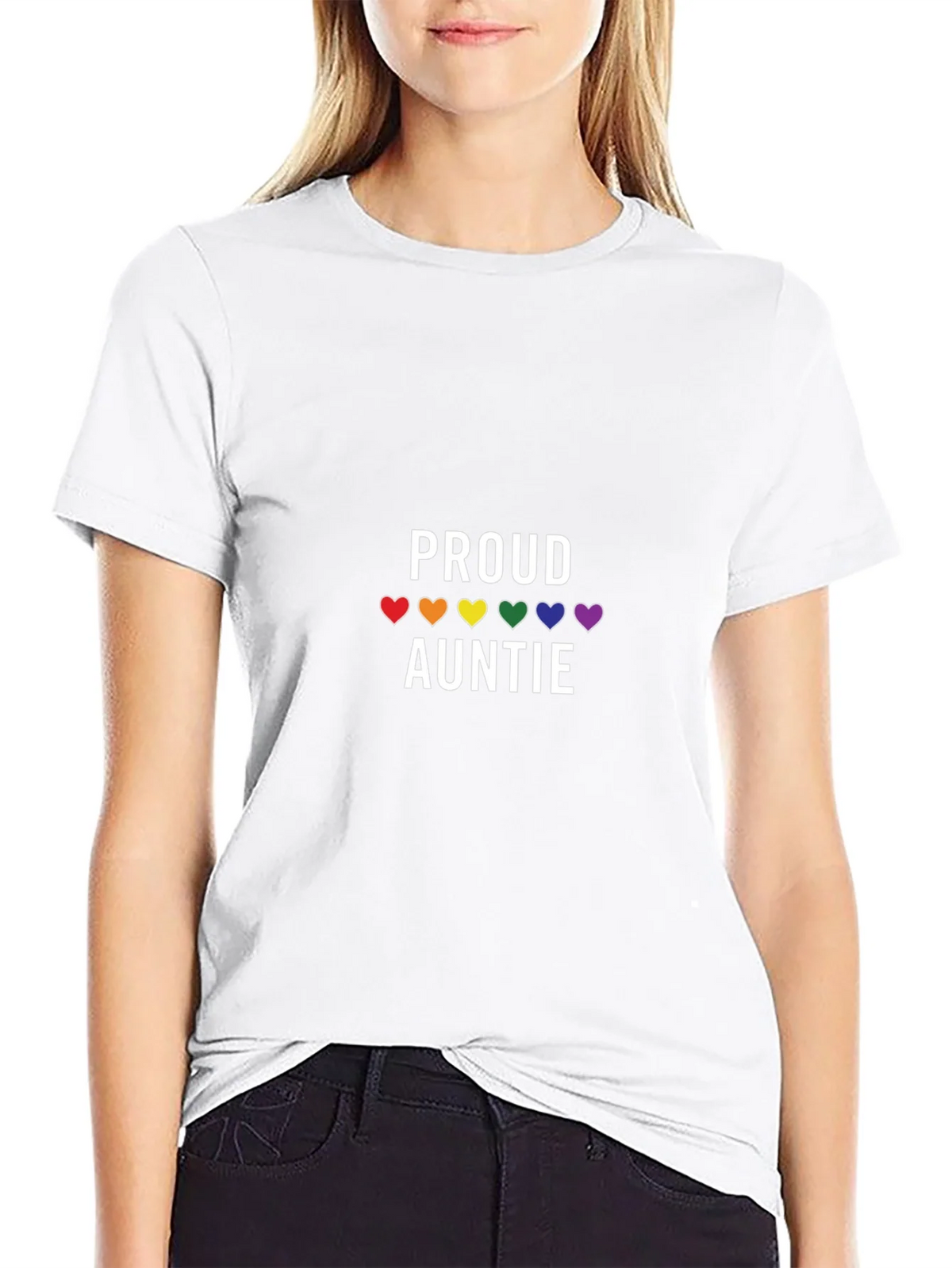 Proud Auntie LGBTQ+ Pride T-Shirt