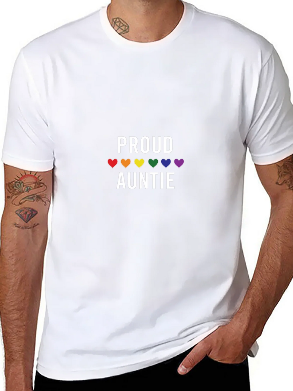 Proud Auntie LGBTQ+ Pride T-Shirt