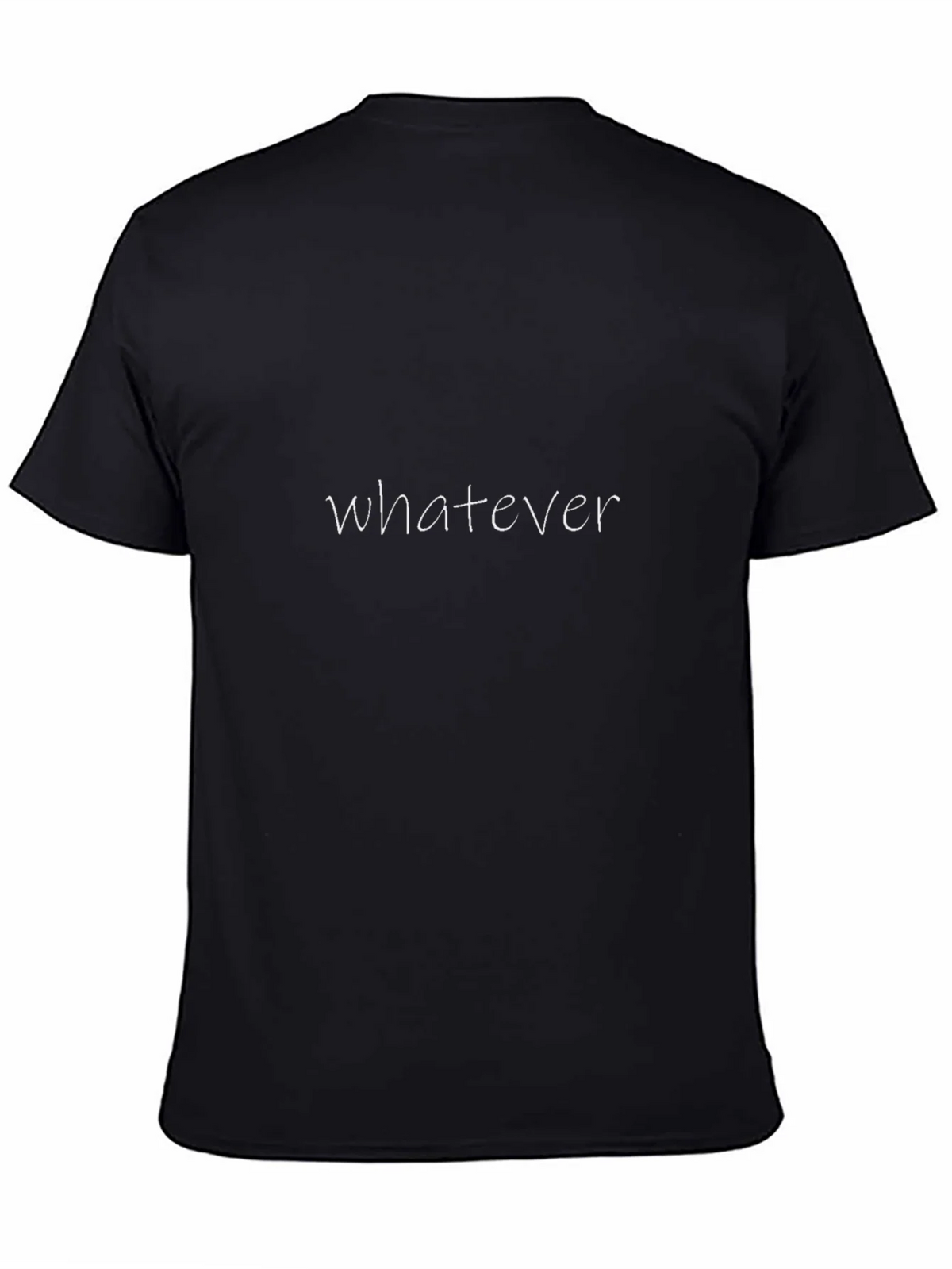 Whatever Graphic Black T-Shirt