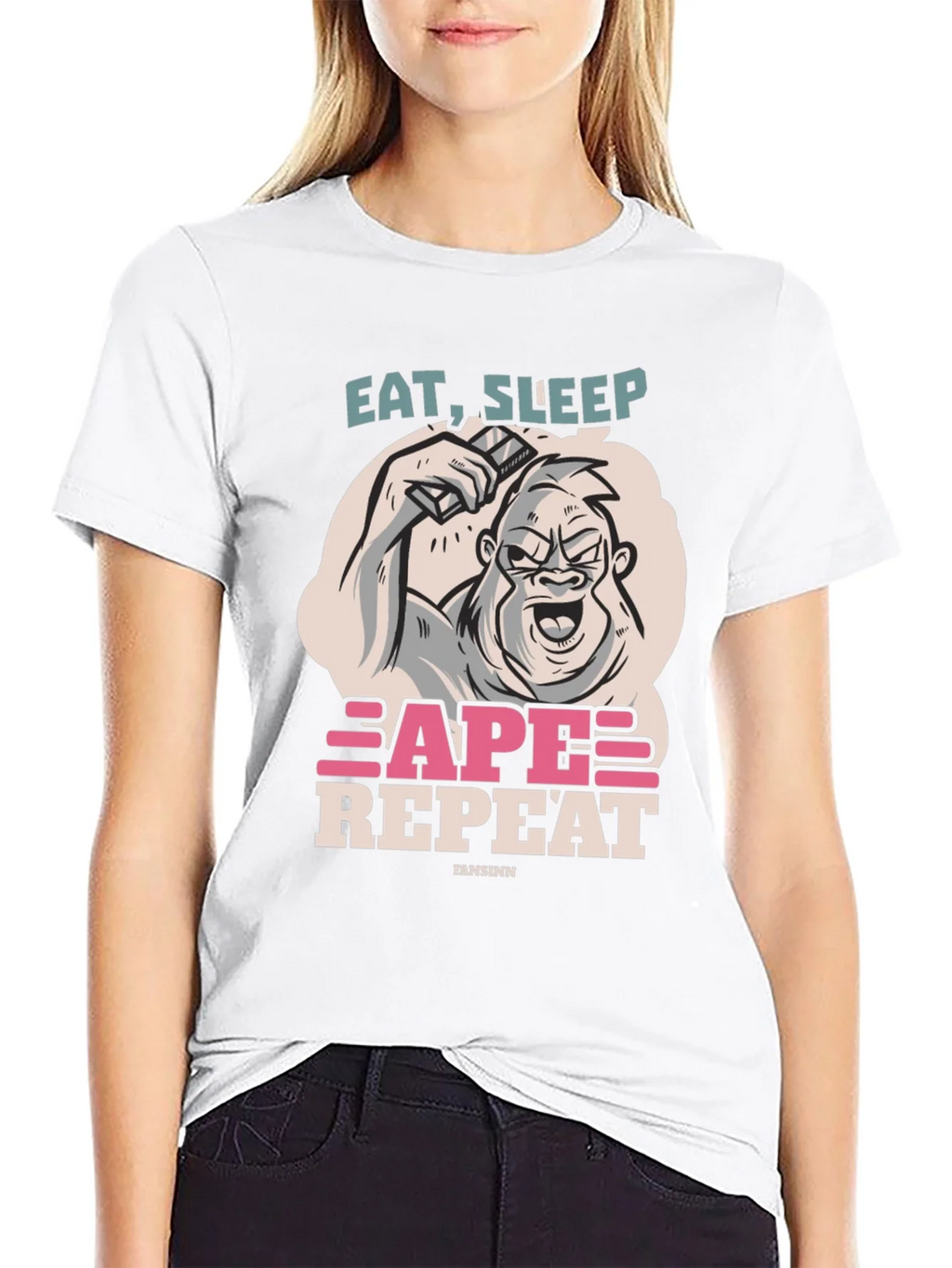 Eat Sleep Ape Repeat Graphic Tee