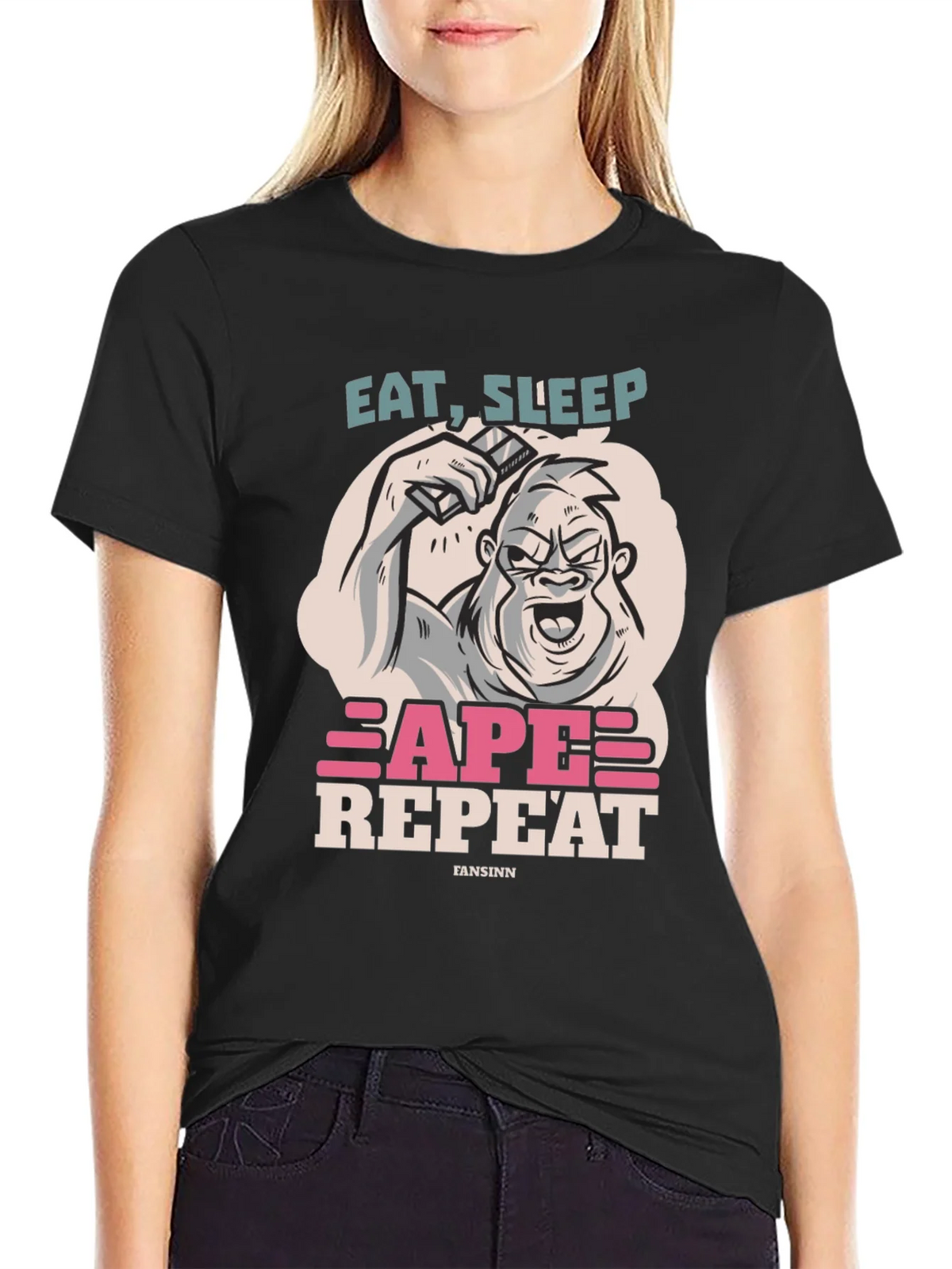 Eat Sleep Ape Repeat Graphic Tee