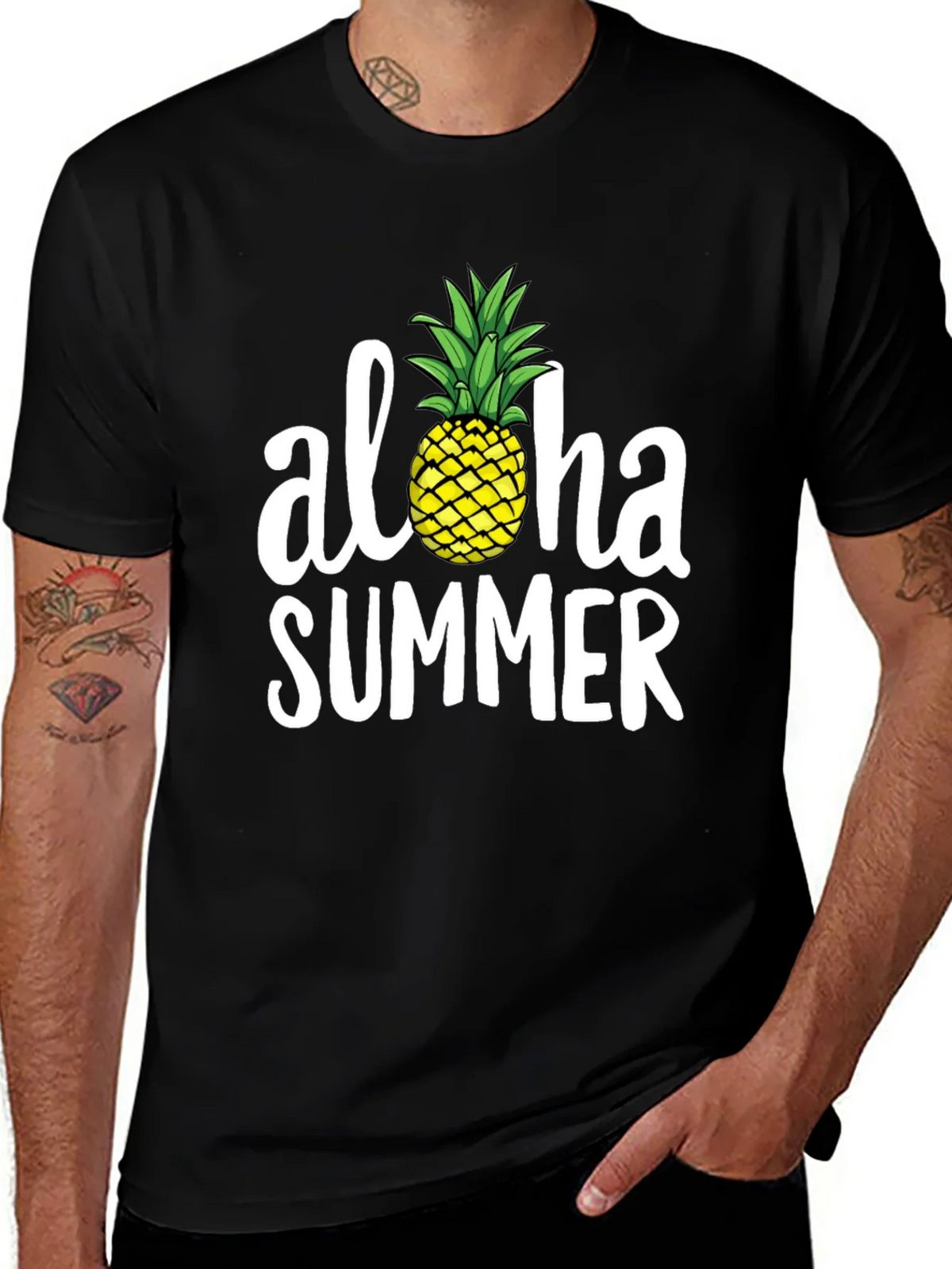 Aloha Summer Pineapple Graphic Tee