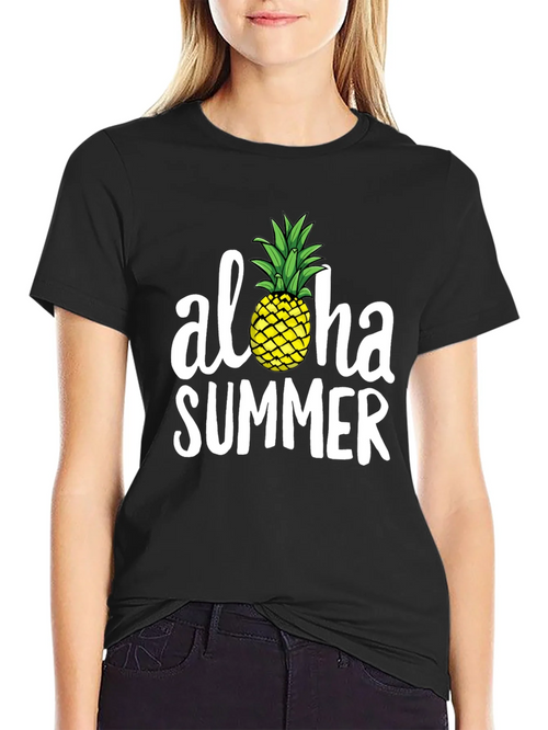 Aloha Summer Pineapple Graphic Tee